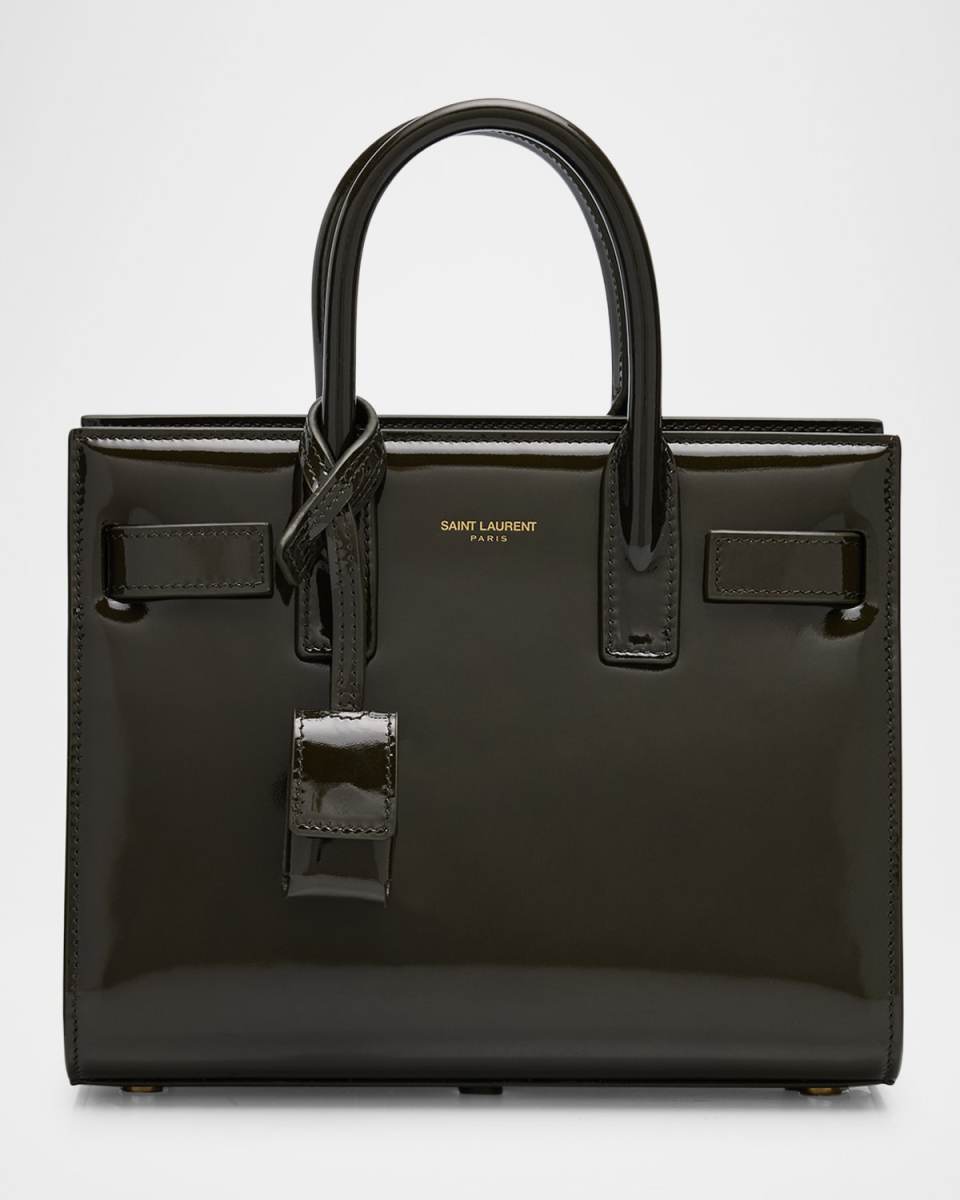 Sac de Jour Nano Top-Handle Bag in Patent Leather